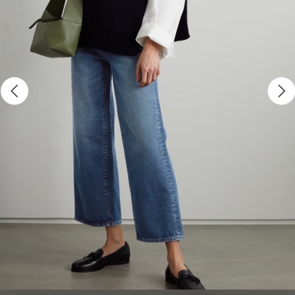 Toteme Wide Leg Blue Jeans